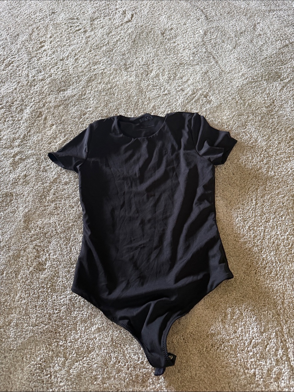 Spanx size SM Black Short Sleeve Bodysuit